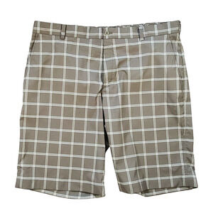 Nike Golf Stretch Brown Plaid Shorts Size 38 398615-242 Worn once. EUC